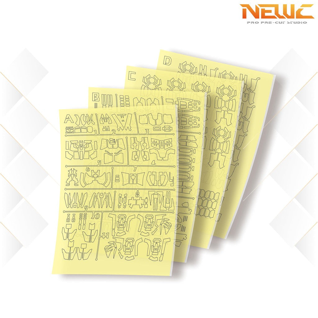 NewC HG 1/144 Black Knight Squad Cal-re.A Pre-Cut Masking Tape no model Collectibles