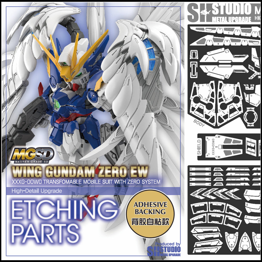 SH STUDIO Metal Etching Etched Parts for EW MGSD Wing Zero