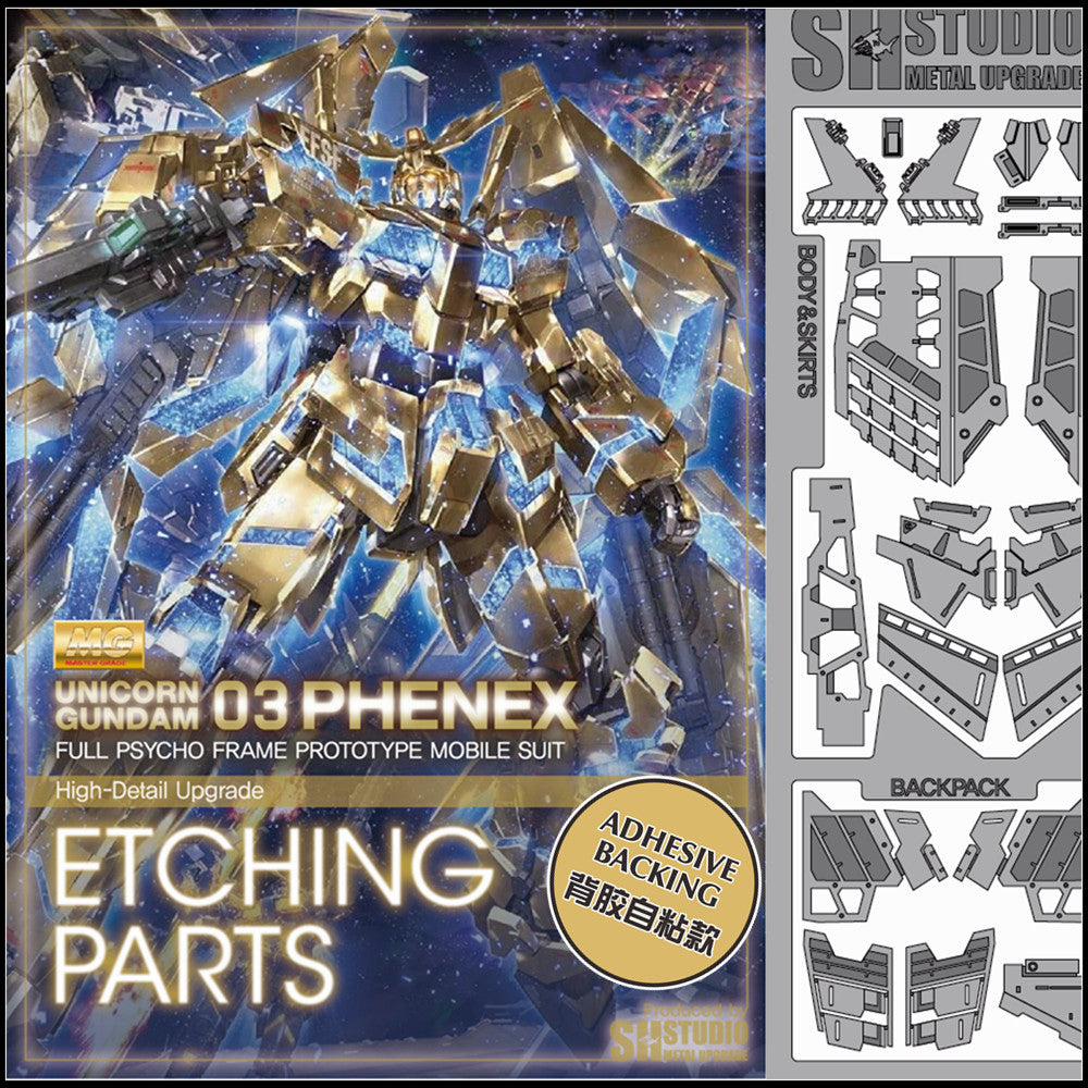 SH STUDIO Metal Etching Etched Upgrade parts for MG 1/100 03 PHENEX
