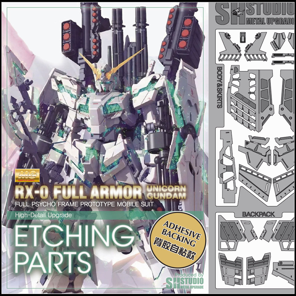 SH STUDIO Metal Etching Etched Upgrade Parts for MG 1/100 FA Full Armor Unicorn