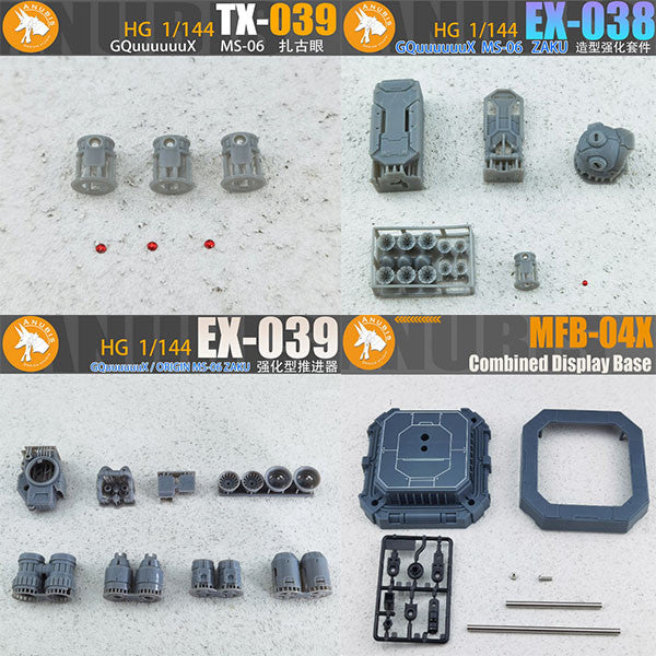 Anubis TX039 EX038 EX039 Detail parts for HG 1/144 GQuuuuuuX POLICE ZAKU EYE Shoulder booster backpack