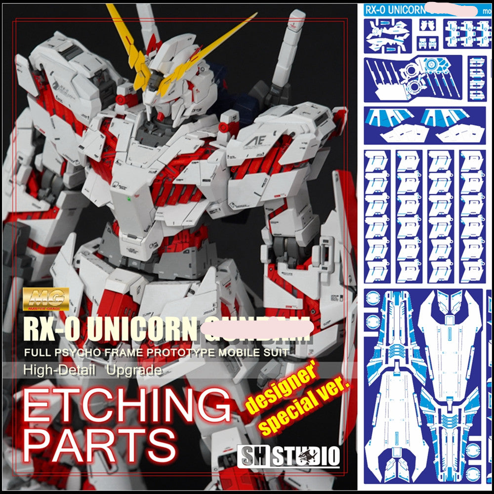 SH STUDIO Metal Etching Etched Upgrade Parts for Designer Special ver. MG 1/100 UNICORN