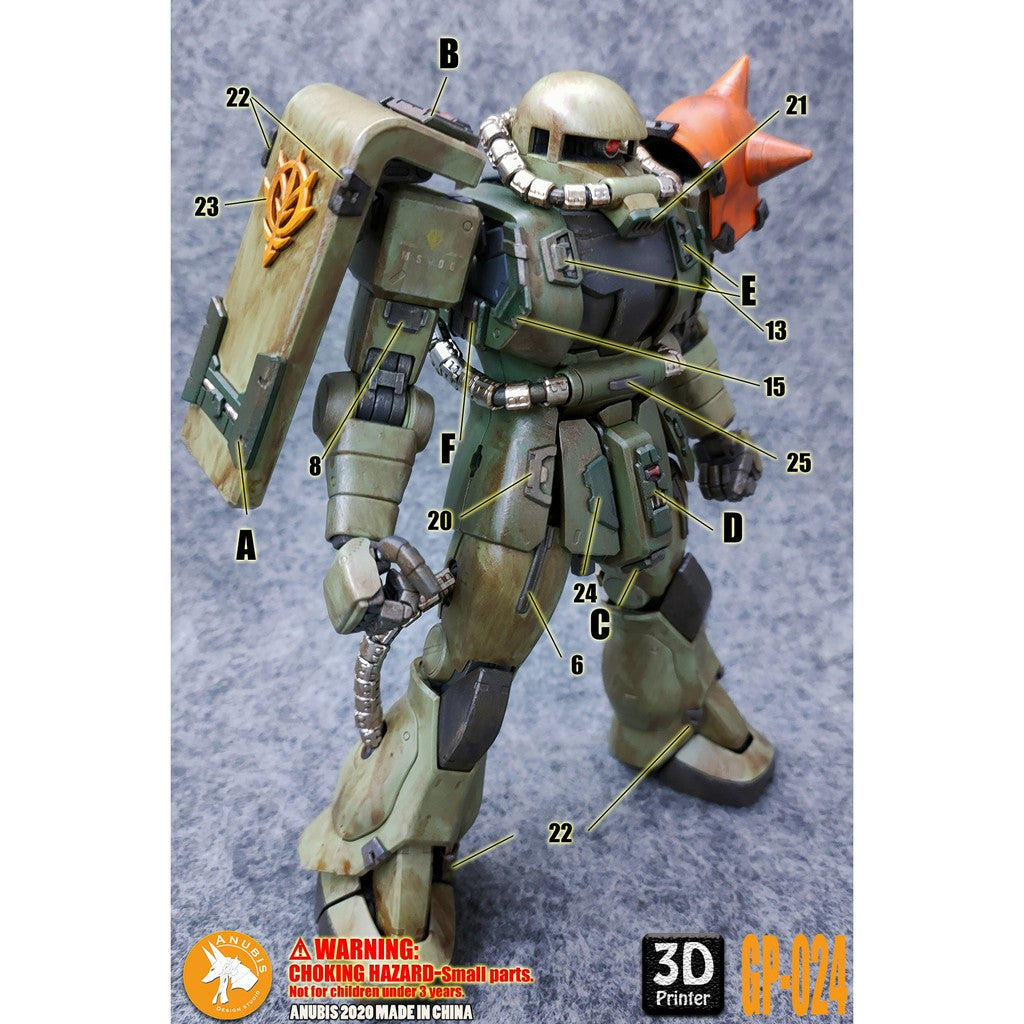 ANUBIS GP024 General parts fit for MG Zaku Collectibles