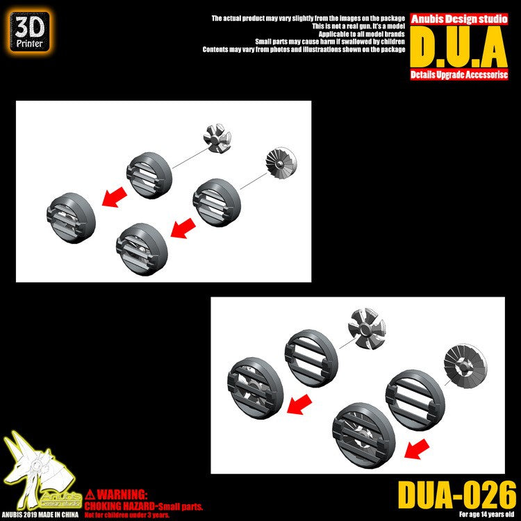 Anubis DUA021-060 details upgrade accessories Active shaft Heat sink Oil pipe Outer armor Collectibles