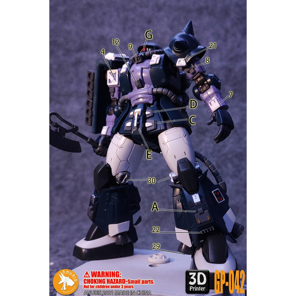 Anubis parts for HG MS-06R-1A Black TRI-STARS ZAKU 2 GP042 Collectibles