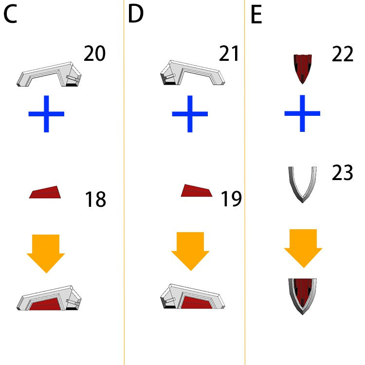 ANUBIS GP016 parts fit for MG  astray Red frame Collectibles