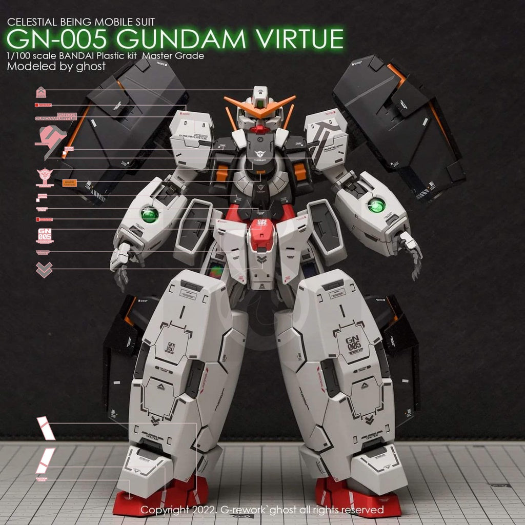 YAN Water Slide Decal For GHOST MG Virtue GN-005