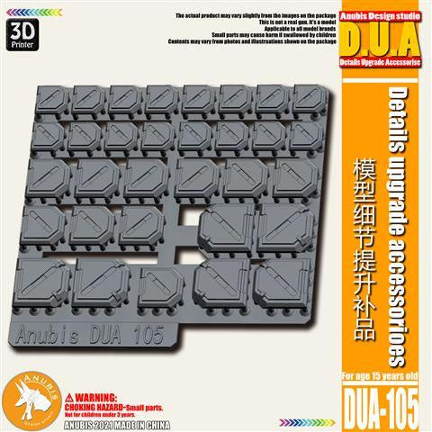 ANUBIS DUA105 Upgrade Parts Square Rectangular Reactive Heavy Armor Collectibles