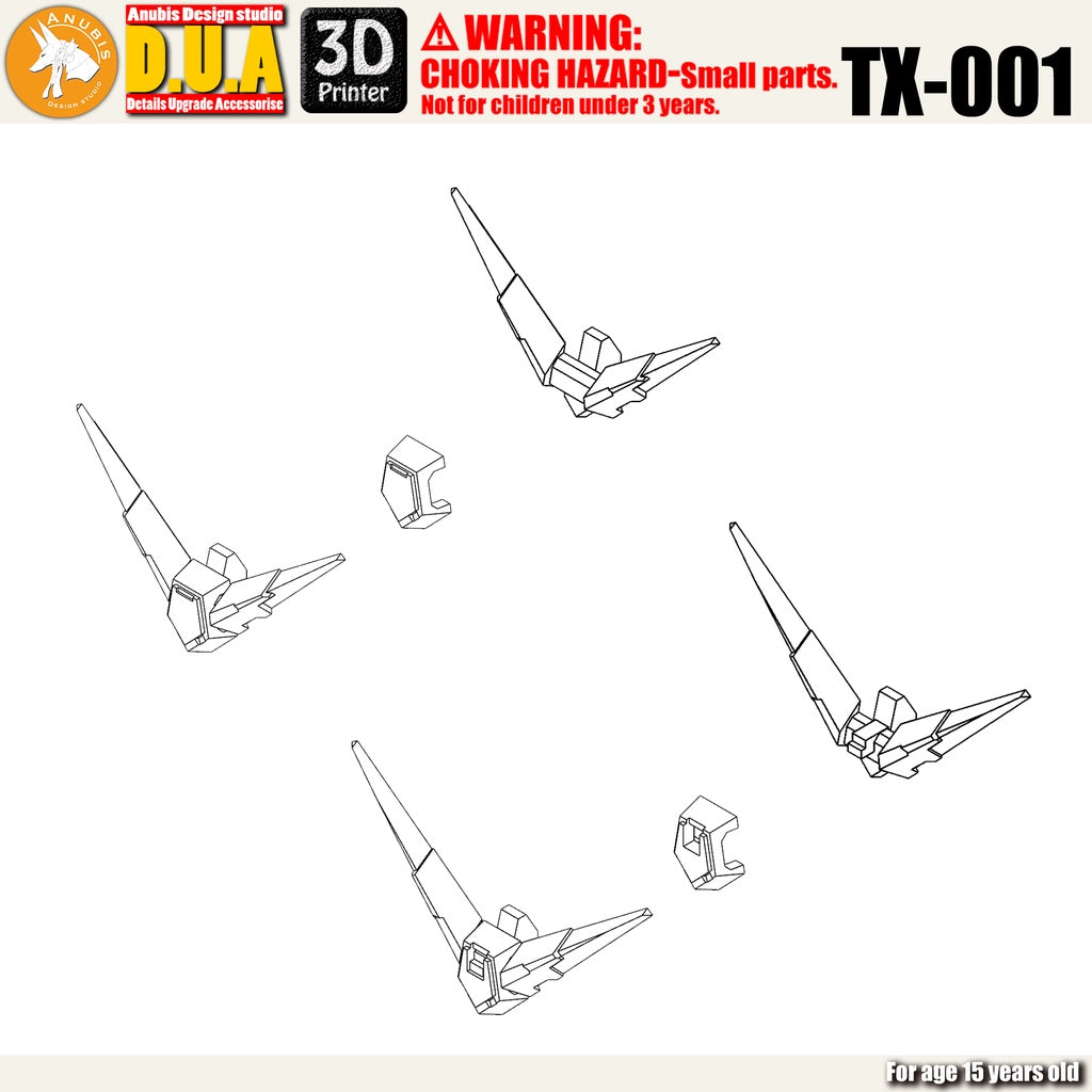 CA ANUBIS TX001 Antenna For BANDAI  MG RX-78-2 Ver.3.0 Collectibles