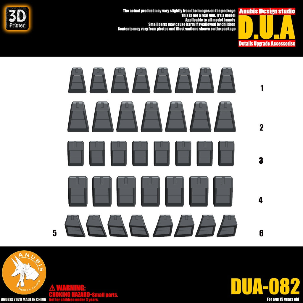 ANUBIS backpack shield gas dispersion plate DUA082  detail parts Collectibles