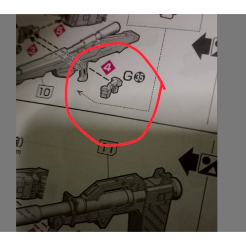 CB RG 05 1/144 HI NU butcher spare replacment parts