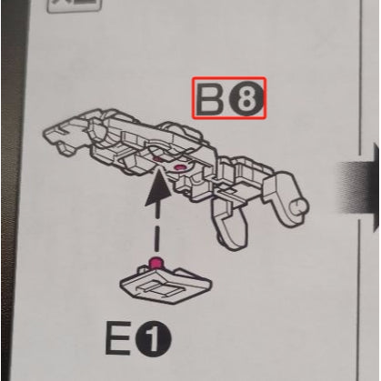 CB RG 09 1/144 Strike Freedom butcher spare replacement parts