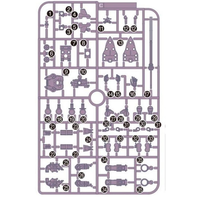 CB HG 07 1/144 Schwarzette butcher spare replacement parts