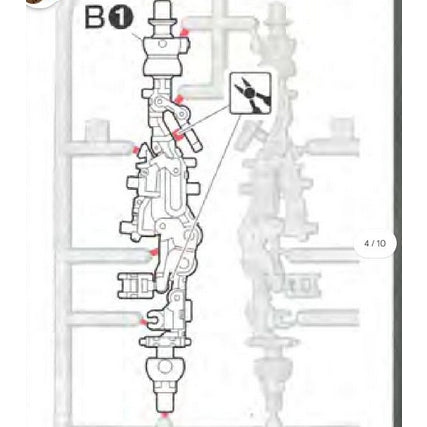 CB RG 18 1/144 RX-78-2 butcher spare replacement parts