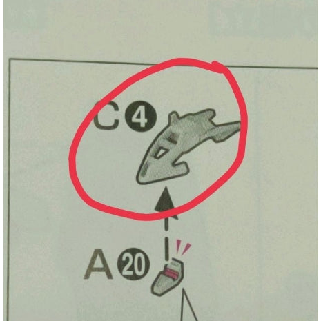 CB RG 17 1/144 Astray Red Frame butcher spare replacement parts