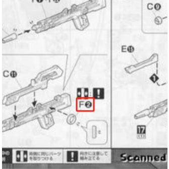 CB MG 28 1/100 Infinite Justice butcher spare replacement parts