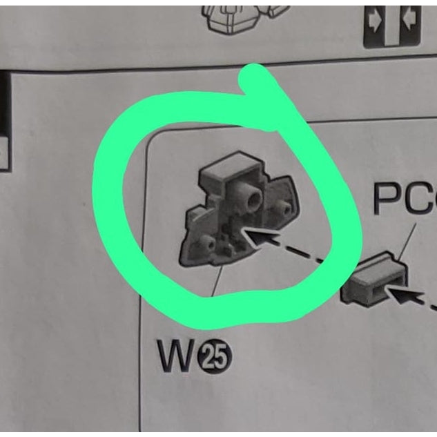 CB MG 29 butcher parts for  ASTRAY Turn RED FRAME