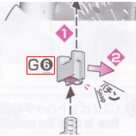 CB RG 07 butcher parts for SAZABI