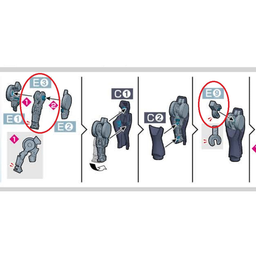 CB HG 06 1/144 butcher parts for  TWFM 07 Pharact