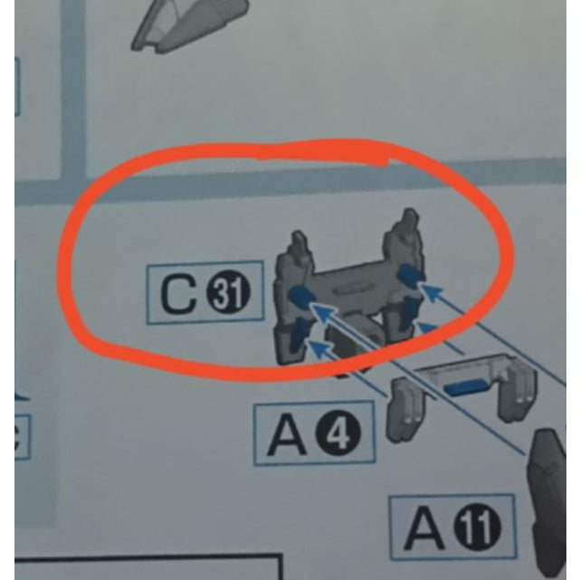 CB HG 02 1/144 butcher parts for  Aerial