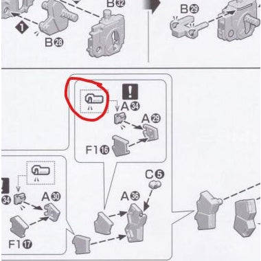 CB MG 18 butcher parts for  Dynames B-22