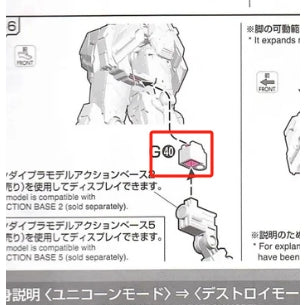CB RG 02 butcher parts for  FA Full Armor unicorn