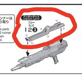 CB MGEX 01 1/100 butcher parts for  Strike Freedom