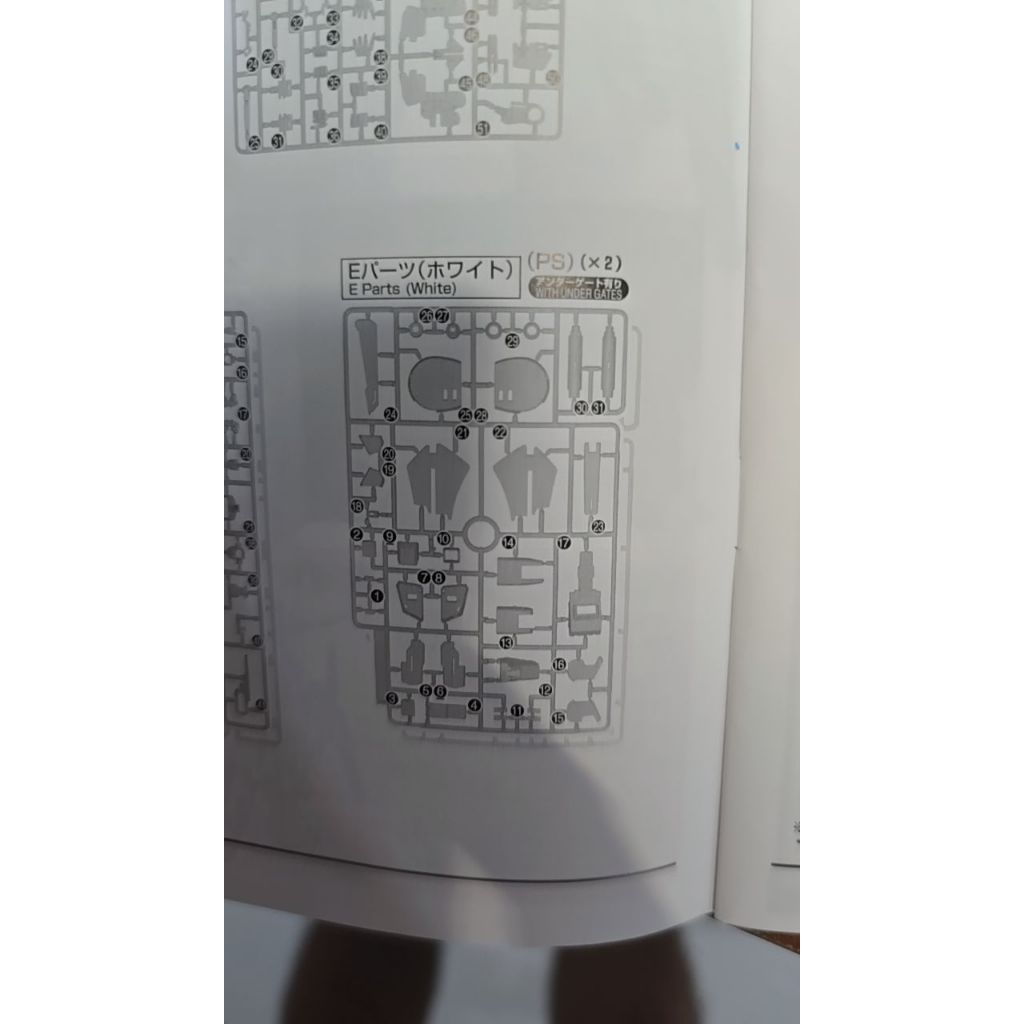 CB MG 1/100 Enhanced ZZ Ver.ka butcher spare replcaement parts