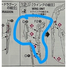 CB RG 09 butcher parts for Strike freedom