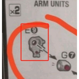 CB RG 20 RX-78-2 Ver 2.0 butcher spare replacement parts