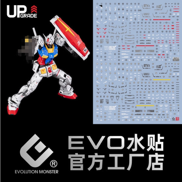 EVO Water Slide Decal  RG 1/144 RX-78-2 2.0 / RX-78-3 G3 Type Collectibles