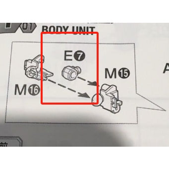 CB butcher parts for MG 1/100 build Strike