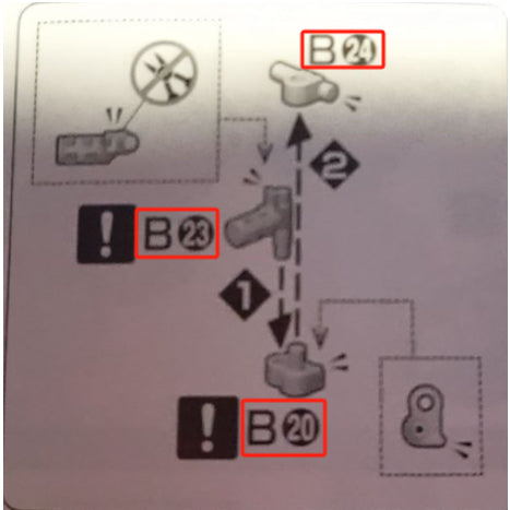CB MG 18 butcher parts for  Dynames B-22