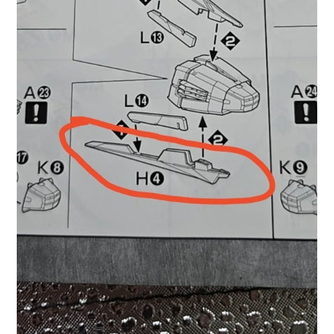 CB MG 08 Aile Strike  ver RM Butcher spare parts