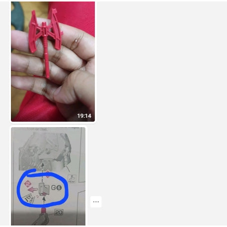 CB RG 07 1/144 Sazabi butcher Spare parts replacement