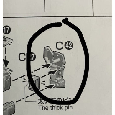 CB MG 18 butcher parts for  Dynames B-22