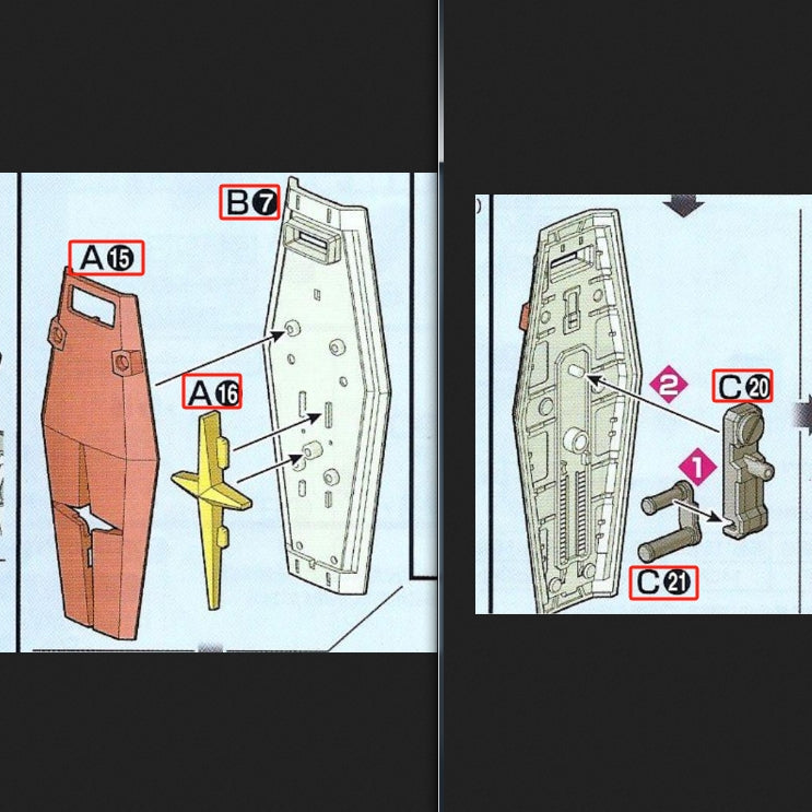 CB butcher parts for HG 1/144 RX-78-2