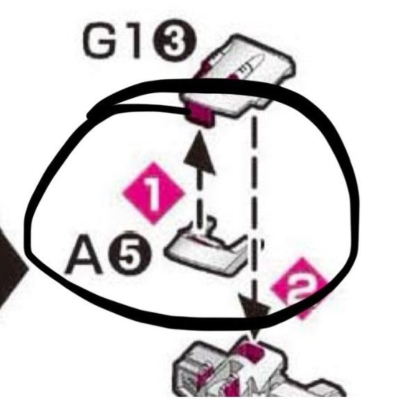CB RG 16 1/144 Force Impulse SPEC2 butcher spare replacement parts