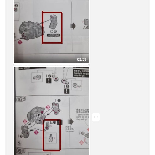 CB RG 20 RX-78-2 Ver 2.0 butcher spare replacement parts