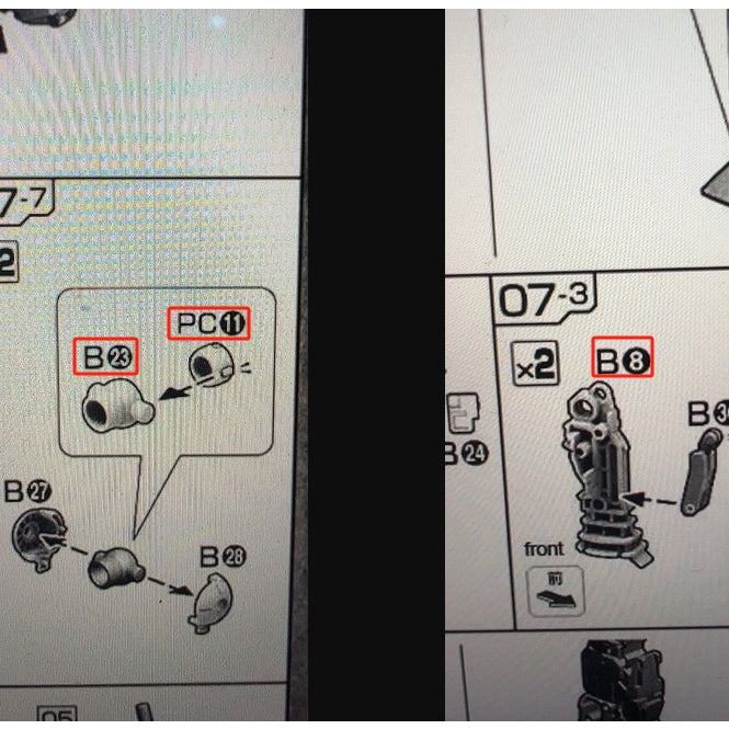 CB butcher parts for MG 1/100 GTO RX-78-02 THE ORIGIN F7