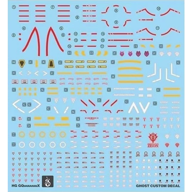 YAN decal Ghost Water Slide for HG 1/144 GQuuuuuuX (YANHG107) 20250721