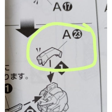 CB MG 23 1/100 Buster butcher replacement spare parts