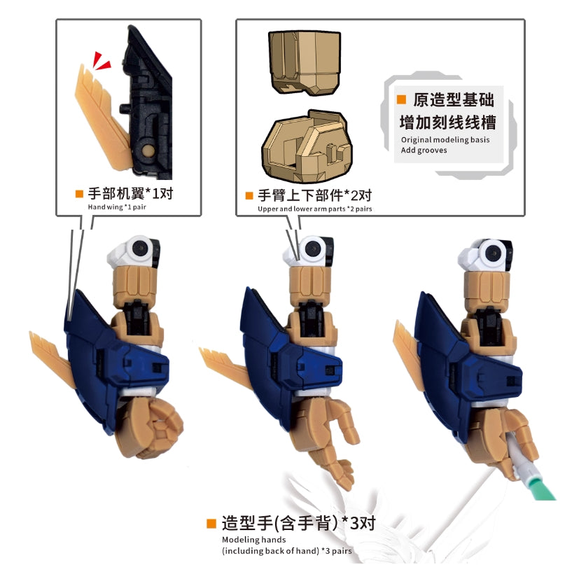 20250722 NewC MGSD Wing Zero EW Hands Shield Head Body Upgrade 3d Print Parts