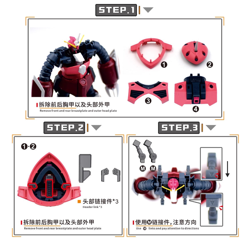 NewC HG 1/144 Z'GOK Z GOK Freedom Ver Armor Upgrade 3d Print Parts