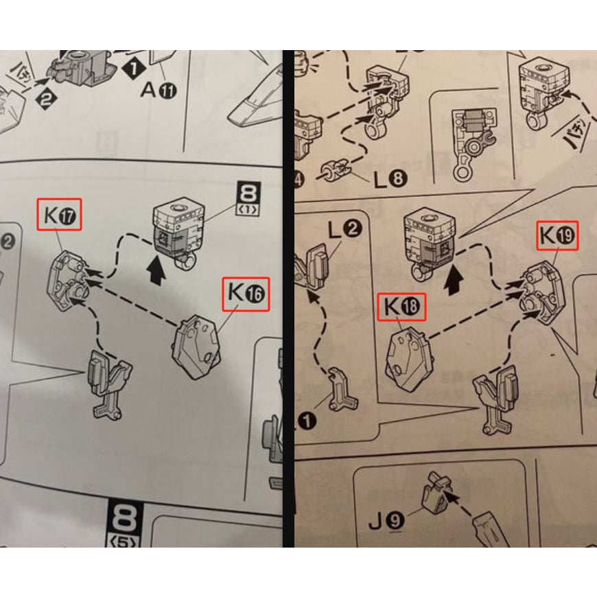 CB butcher parts for MG 1/100 Destiny Extreme Burst Mode