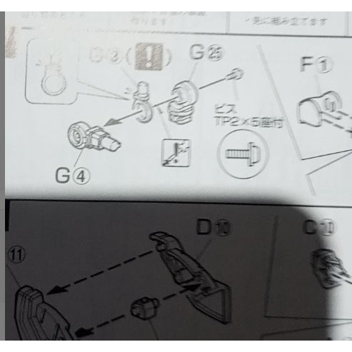 CB butcher parts for MG 1/100 God parts