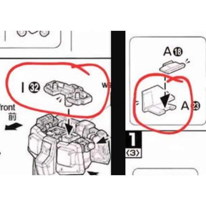 CB MG 05 1/100 butcher parts for  RX-78-2 Ver 3.0