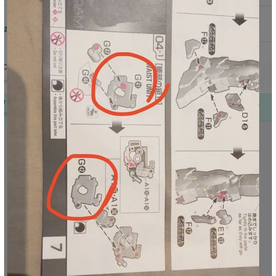 CB RG 02 butcher parts for  FA Full Armor unicorn