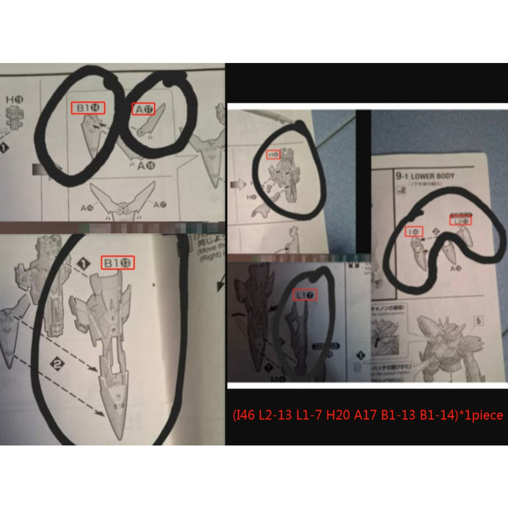 CB MG 07 butcher parts for Wing Zero EW Ver.Ka