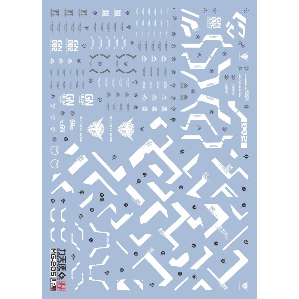 20250721 EVO MG 1/100 Dynames 00 Fluo Water Slide Decal EVOMG054